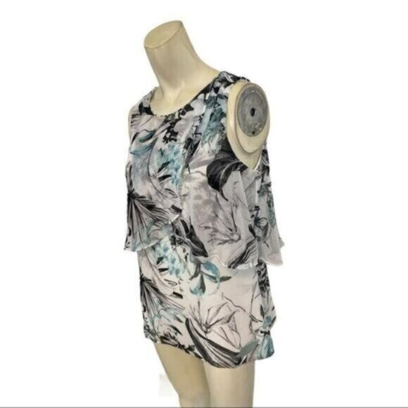 White House Black Market Double Layer Shell Top XS NWT - Picture 3 of 6